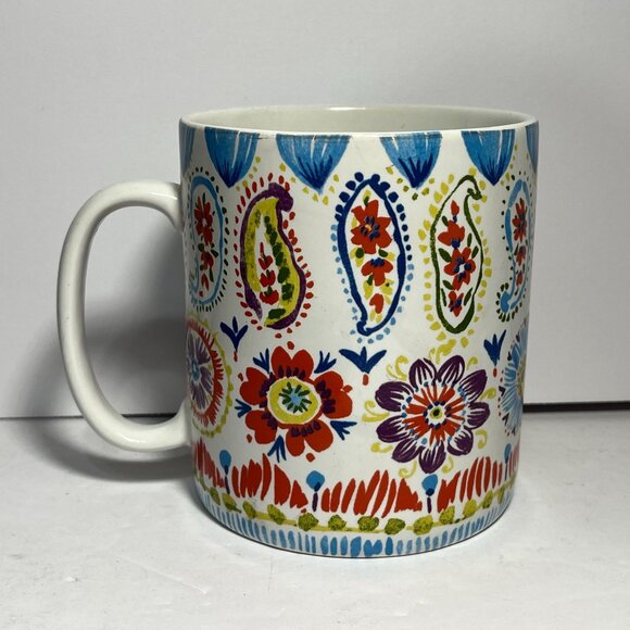 222 Fifth Meriweather Oversize Floral Coffee Mug - Picture 1 of 7